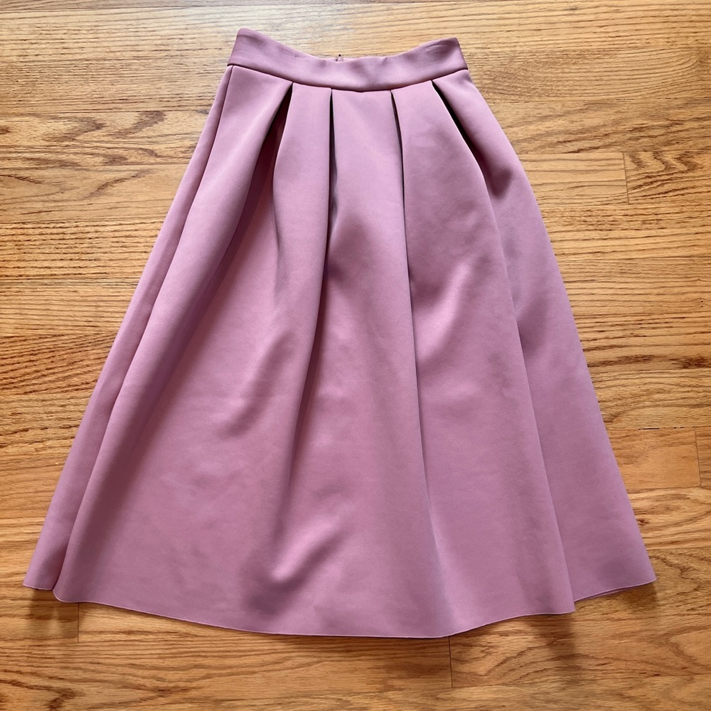 ASOS Pink Pleated Scuba Skirt 4